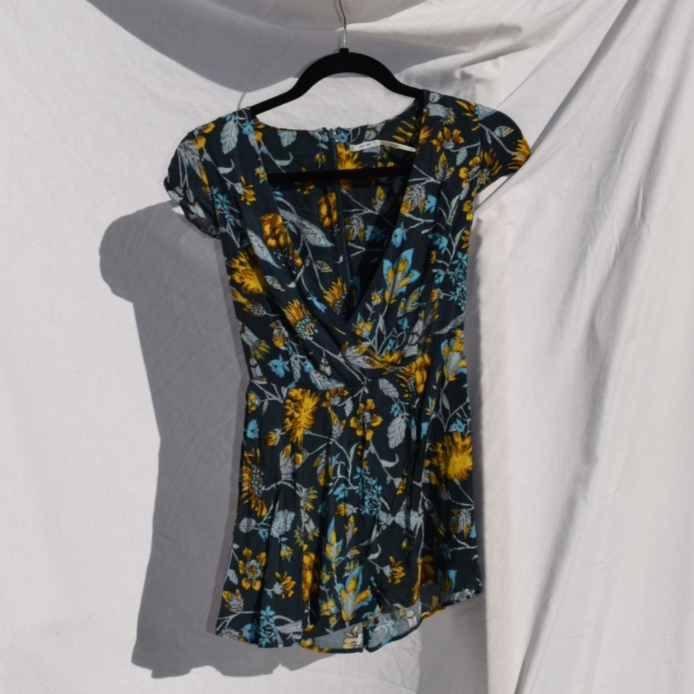 Urban outfitters blue design romper
